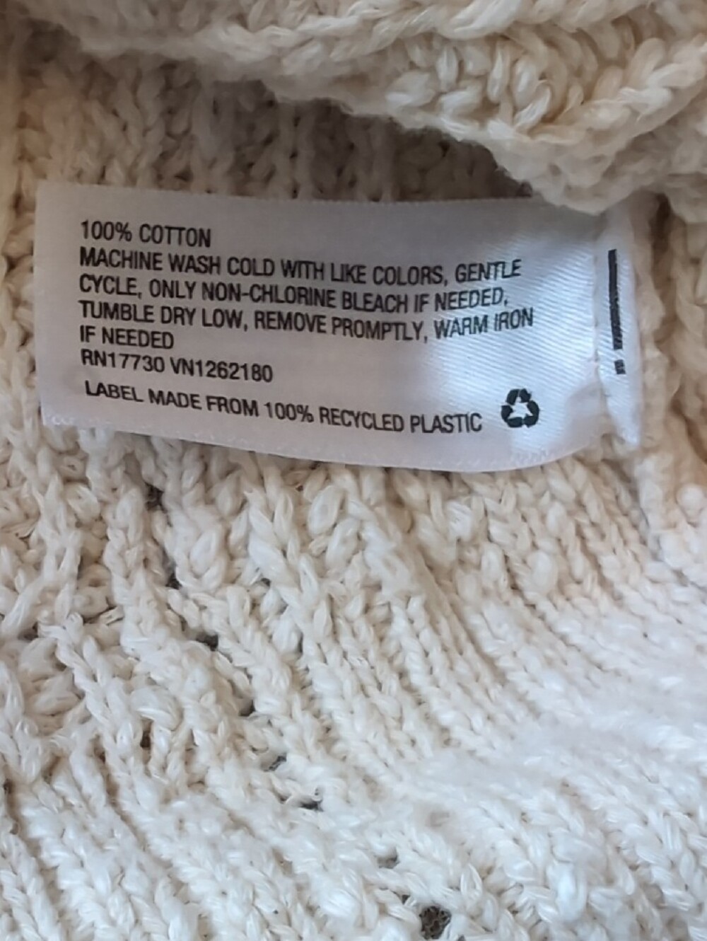 Universal Thread Cream Knit Button-Front Cardigan - Picture 5 of 6